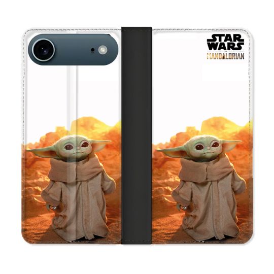 Housse cuir portefeuille Pour Iphone 17 Air Star Wars - Yoda bebe soleil