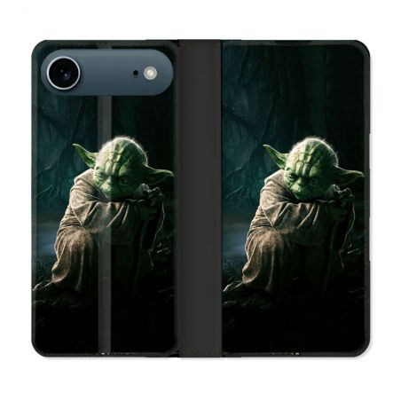 Housse cuir portefeuille Pour Iphone 17 Air Star Wars - Yoda sombre