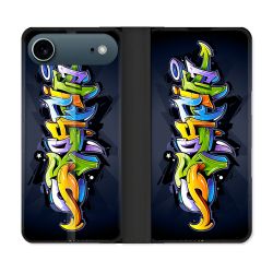 Housse cuir portefeuille Pour Iphone 17 Air Street Art Graffiti