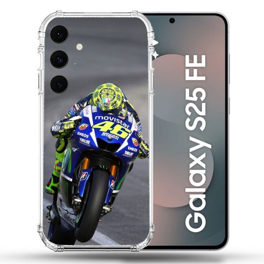 Coque Renforcée Pour Samsung Galaxy S25 FE Moto Course GP Wheeling 46