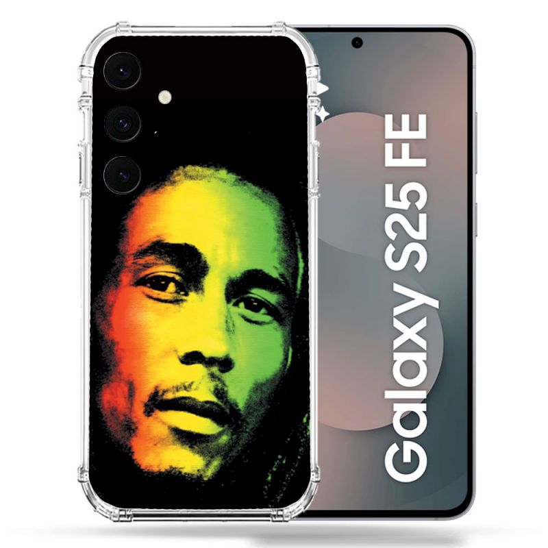 Coque Renforcée Pour Samsung Galaxy S25 FE Musique Bob Marley 2
