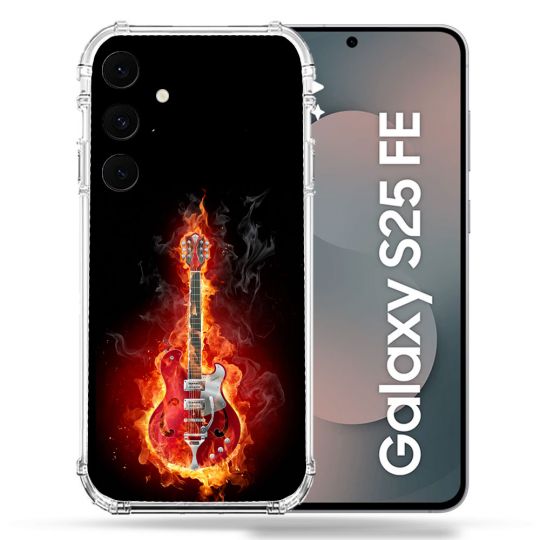Coque Renforcée Pour Samsung Galaxy S25 FE Musique Guitare Electrique