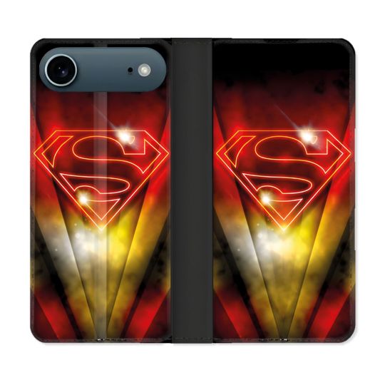 Housse cuir portefeuille Pour Iphone 17 Air Superman Logo