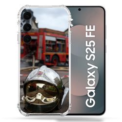 Coque Renforcée Pour Samsung Galaxy S25 FE Pompier Casque Camion