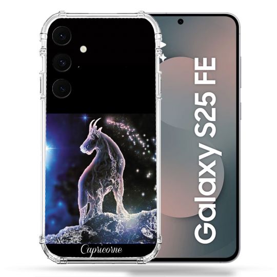 Coque Renforcée Pour Samsung Galaxy S25 FE Signe Zodiaque 2 Capricorne