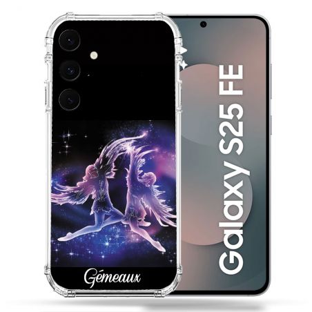 Coque Renforcée Pour Samsung Galaxy S25 FE Signe Zodiaque 2 Gémeaux