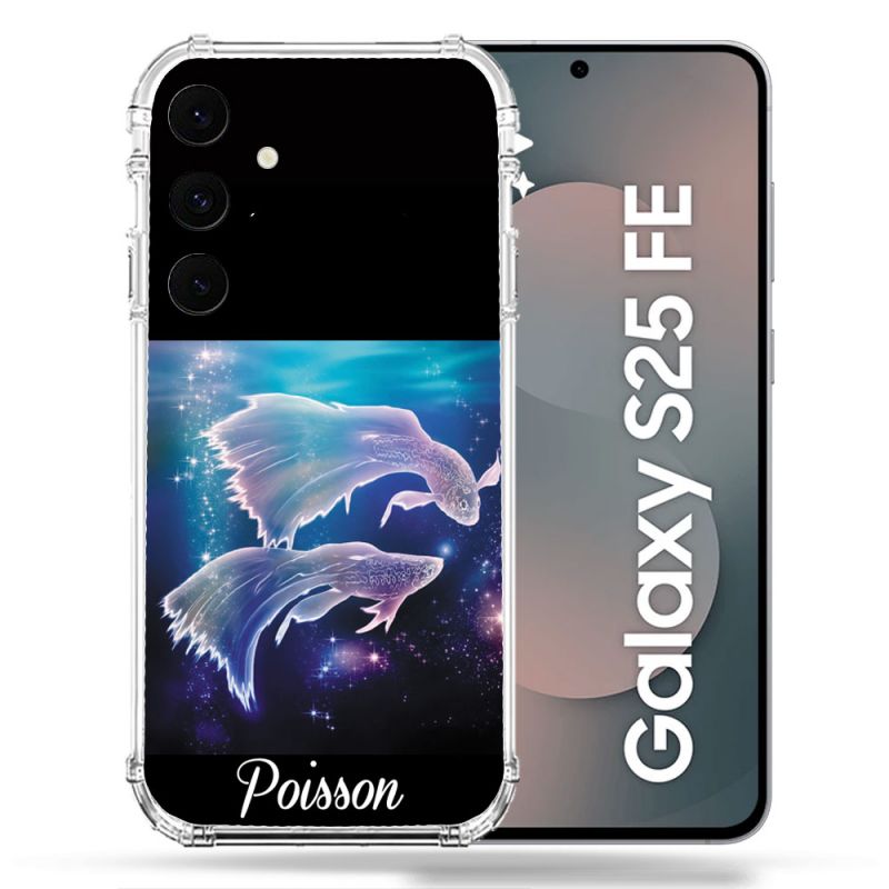 Coque Renforcée Pour Samsung Galaxy S25 FE Signe Zodiaque 2 Poisson