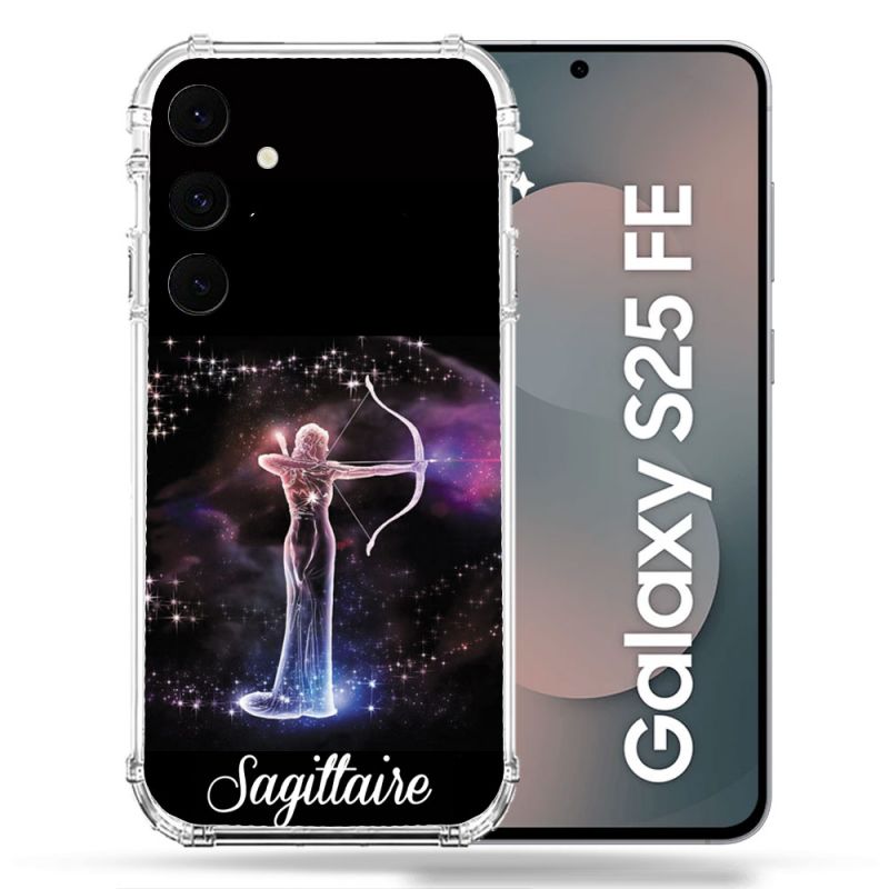 Coque Renforcée Pour Samsung Galaxy S25 FE Signe Zodiaque 2 Sagittaire