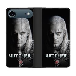Housse cuir portefeuille Pour Iphone 17 Air The Witcher Noir
