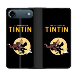 Housse cuir portefeuille Pour Iphone 17 Air Tintin Classique