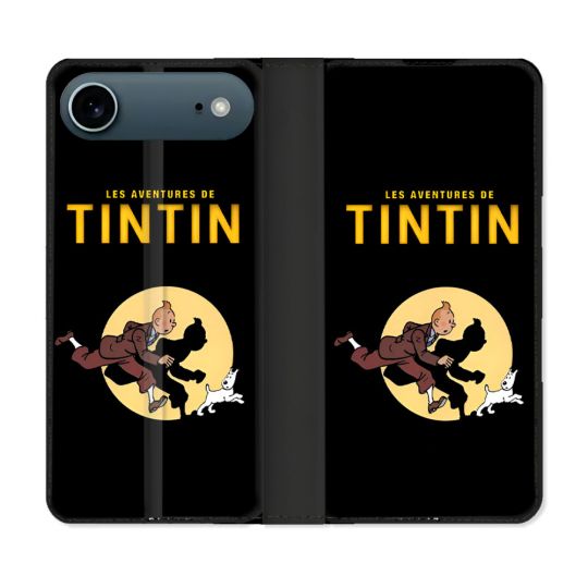 Housse cuir portefeuille Pour Iphone 17 Air Tintin Classique