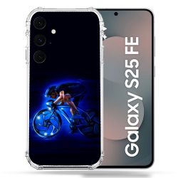 Coque Renforcée Pour Samsung Galaxy S25 FE Sport Cyclisme Bleu