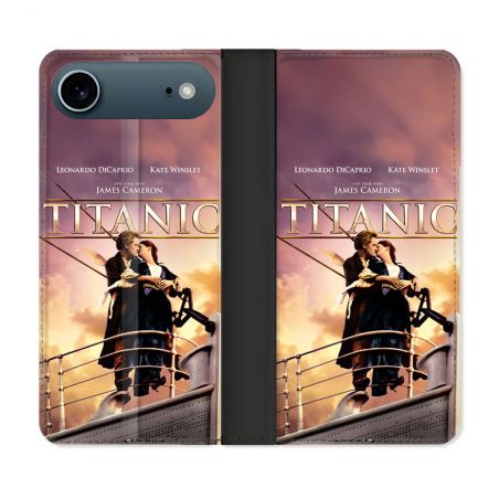 Housse cuir portefeuille Pour Iphone 17 Air Titanic