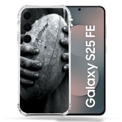 Coque Renforcée Pour Samsung Galaxy S25 FE Sport Rugby Ballon Vintage