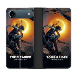 Housse cuir portefeuille Pour Iphone 17 Air Tomb Raider