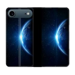 Housse cuir portefeuille Pour Iphone 17 Air Univers Planete Terre