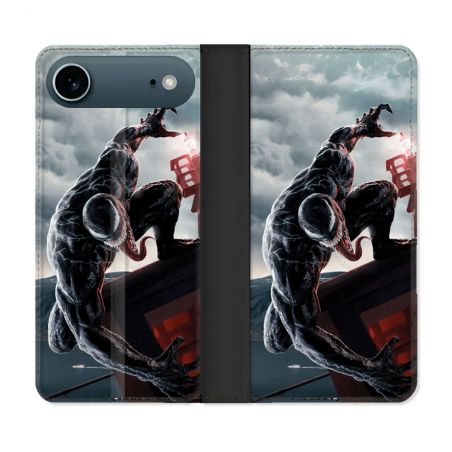 Housse cuir portefeuille Pour Iphone 17 Air Venom