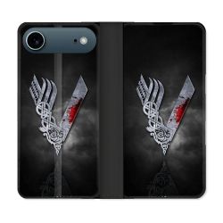 Housse cuir portefeuille Pour Iphone 17 Air Viking