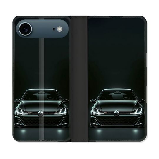 Housse cuir portefeuille Pour Iphone 17 Air Volkwagen Golf GTI