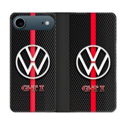 Housse cuir portefeuille Pour Iphone 17 Air Volkwagen Line