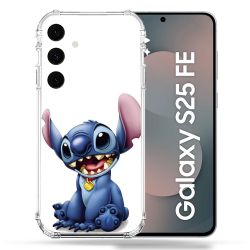 Coque Renforcée Pour Samsung Galaxy S25 FE Stitch Blanc