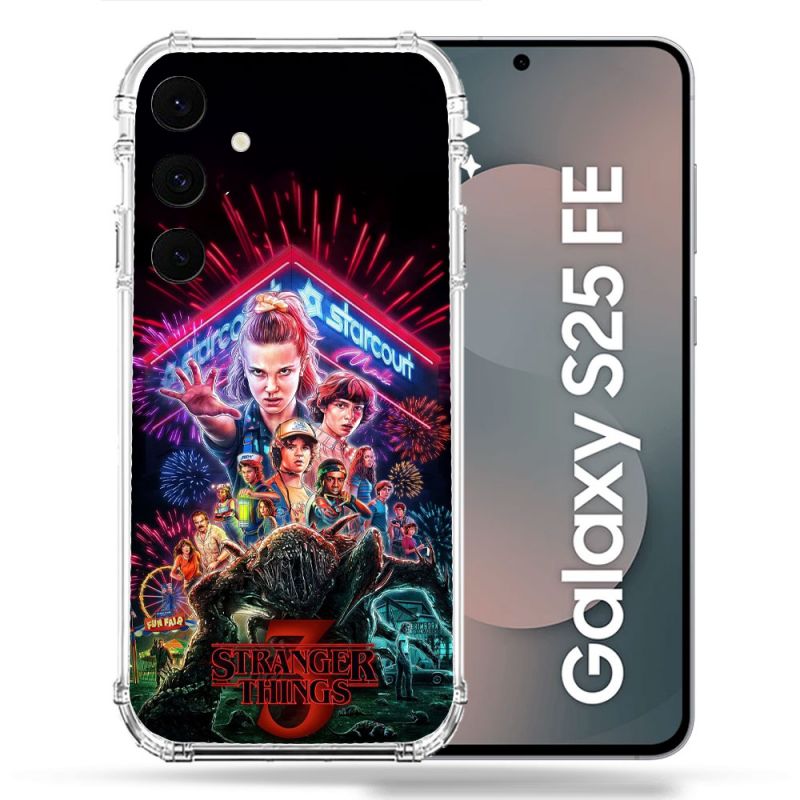 Coque Renforcée Pour Samsung Galaxy S25 FE Stranger Things Affiche 3