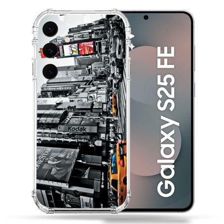 Coque Renforcée Pour Samsung Galaxy S25 FE Voyage Amerique USA New York Taxi