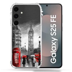 Coque Renforcée Pour Samsung Galaxy S25 FE Voyage Angleterre Londres Vintage