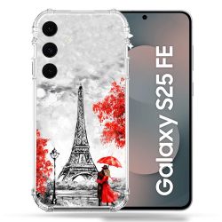 Coque Renforcée Pour Samsung Galaxy S25 FE Voyage France Paris Rouge