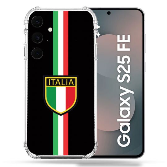 Coque Renforcée Pour Samsung Galaxy S25 FE Voyage Italie 3 Noir