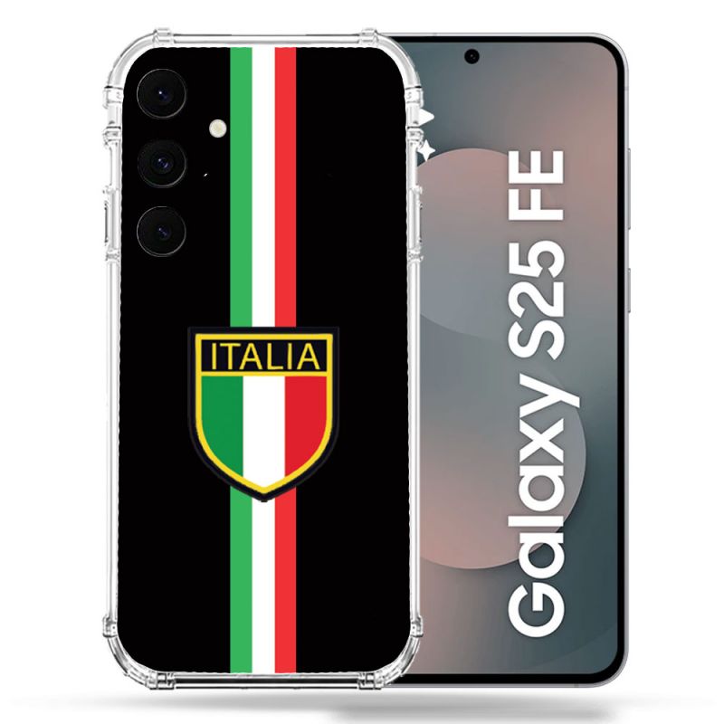 Coque Renforcée Pour Samsung Galaxy S25 FE Voyage Italie 3 Noir