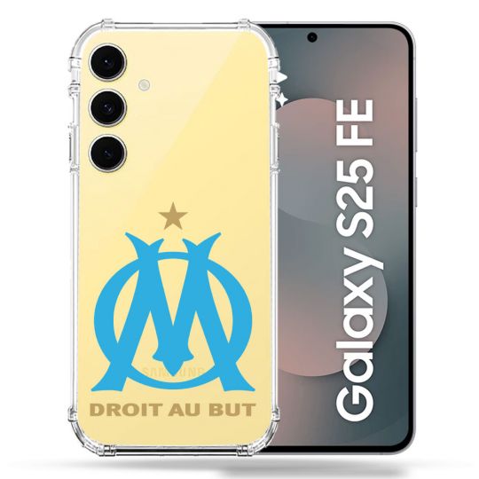 Coque Renforcée Transparente Pour Samsung Galaxy S25 FE Foot Olympique Marseille OM