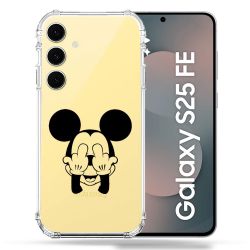Coque Renforcée Transparente Pour Samsung Galaxy S25 FE Mickey doigt