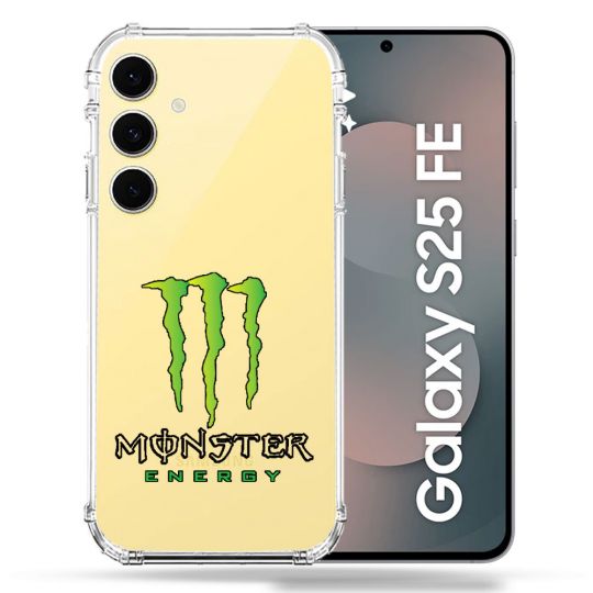 Coque Renforcée Transparente Pour Samsung Galaxy S25 FE Monster Energy