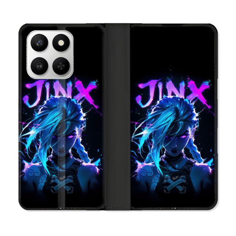 Housse cuir portefeuille Pour Honor 400 smart 5G Arcane Jinx Night