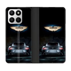 Housse cuir portefeuille Pour Honor 400 smart 5G Aston Martin