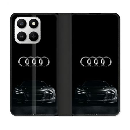 Housse cuir portefeuille Pour Honor 400 smart 5G Audi