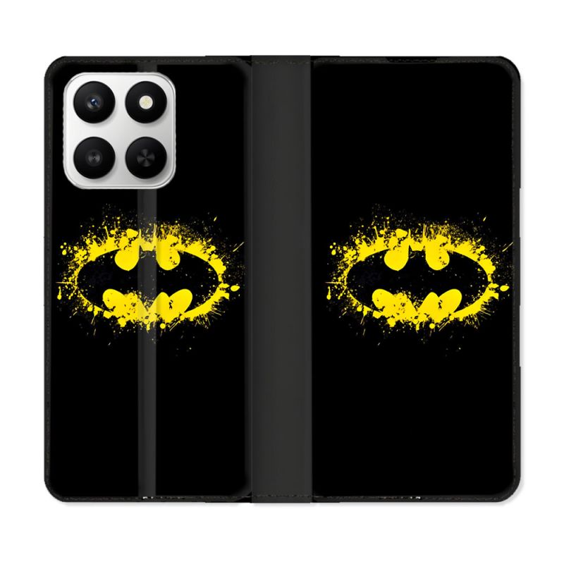 Housse cuir portefeuille Pour Honor 400 smart 5G Batman Logo