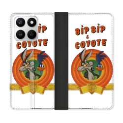 Housse cuir portefeuille Pour Honor 400 smart 5G Bip Bip Coyote