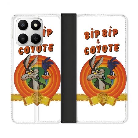 Housse cuir portefeuille Pour Honor 400 smart 5G Bip Bip Coyote