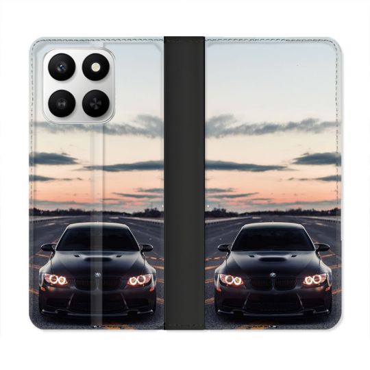 Housse cuir portefeuille Pour Honor 400 smart 5G BMW Serie