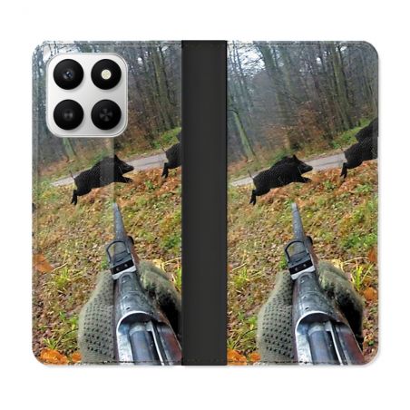 Housse cuir portefeuille Pour Honor 400 smart 5G Chasse Vision Tir