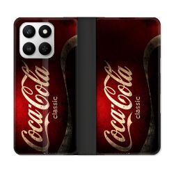 Housse cuir portefeuille Pour Honor 400 smart 5G Coca Cola Classique