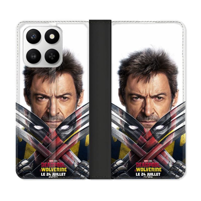 Housse cuir portefeuille Pour Honor 400 smart 5G Deadpool Affiche