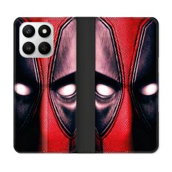 Housse cuir portefeuille Pour Honor 400 smart 5G Deadpool Yeux