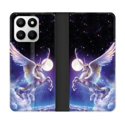 Housse cuir portefeuille Pour Honor 400 smart 5G Fantastique Licorne Céleste