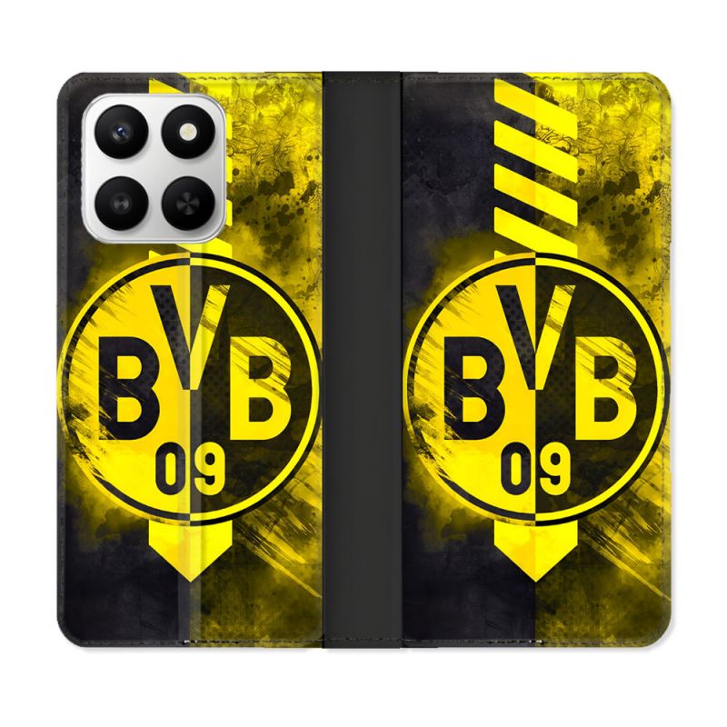 Housse cuir portefeuille Pour Honor 400 smart 5G Foot Dortmund