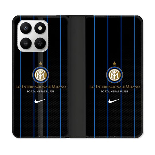 Housse cuir portefeuille Pour Honor 400 smart 5G Foot Inter Milan