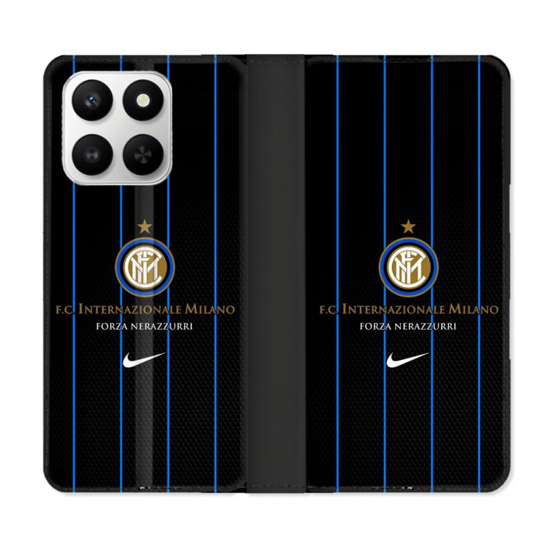Housse cuir portefeuille Pour Honor 400 smart 5G Foot Inter Milan