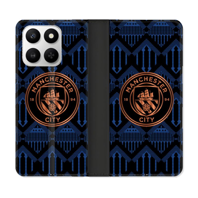 Housse cuir portefeuille Pour Honor 400 smart 5G Foot Manchester City